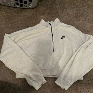 nike cropped quarter zip